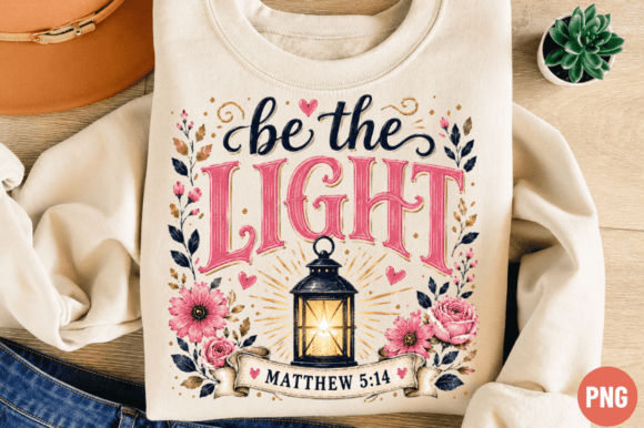 Be the Light Christian PNG: Elevating Faith-Based Design with High-Quality Digital Assets