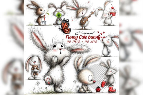 Bringing Storybook Charm to Life with Whimsical Bunny Clipart