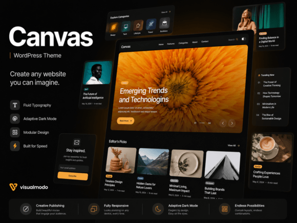 Canvas WordPress Theme: Elevating Digital Publishing with Editorial Precision