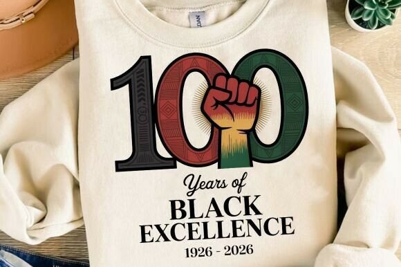 Celebrating History with 100 Years of Black Excellence PNG