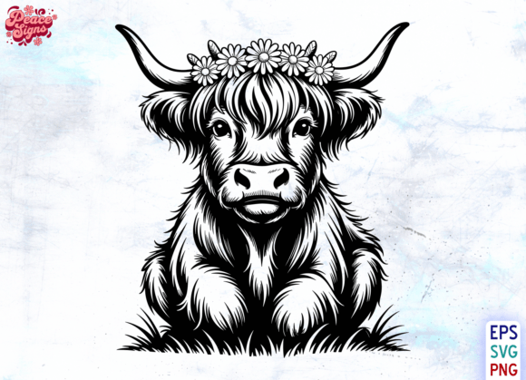 Choosing the Right Sitting Highland Cow Silhouette SVG PNG for Your Creative Projects