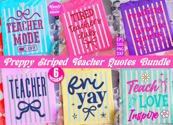 Elevating Brand Identity with the Neon Striped Teacher Coquette PNG Bundle