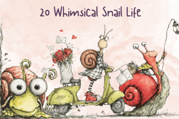 Evaluating the Storybook Whimsy Snail Clipart Set for Creative Projects