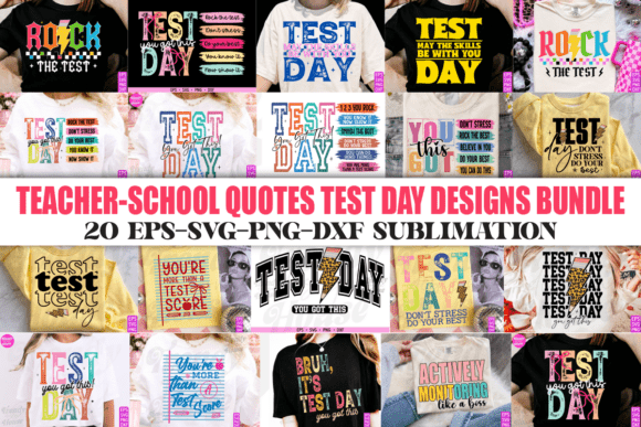 Evaluating the Test Day and Teacher SVG Bundle for Educational Merchandise