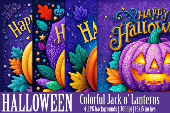 Halloween Jack O Lantern Backgrounds S2