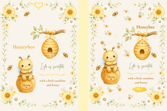 Honeybee Sunshine Card Design