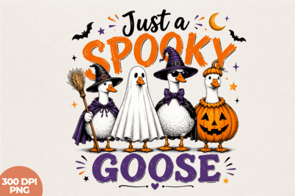 Just a Spooky Goose Halloween Pumpkin: A Versatile Design for Creators and Sellers