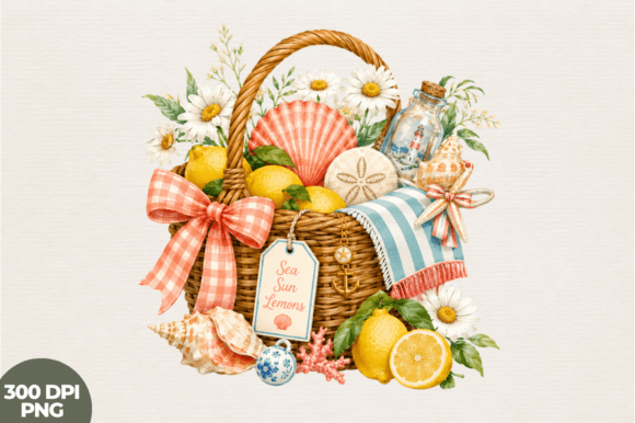 Lemon Basket Coastal Charm Lemon PNG: A Practical Guide for Sublimation Success
