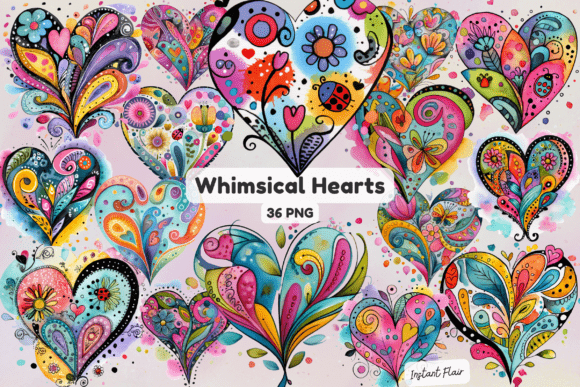 Unlocking Creative Potential: A Guide to Using Whimsical Hearts Clipart in Modern Design